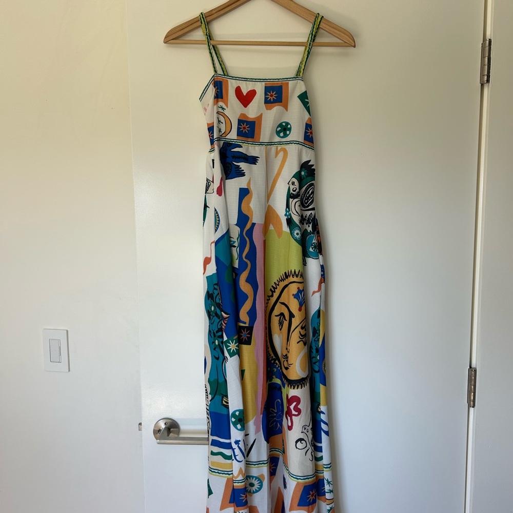 Colorful Abstract Maxi Dress
